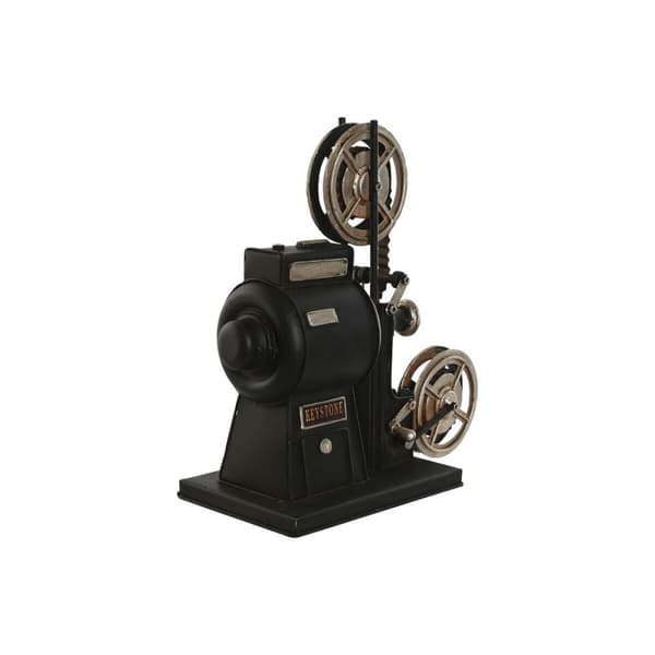 Dekorativ Figur Home ESPRIT Svart Sølv Vintage Klassisk kino 23,5 x 11 x 24,5 cm
