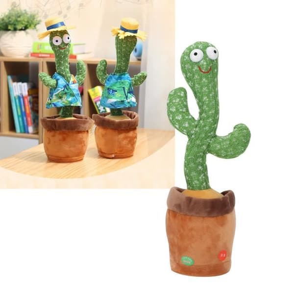 Drfeify SHOP-STORY - CACTUS GRINGO: Cactus Plyschleksak som dansar, sjunger och upprepar 1100273