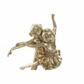 Miniatyrbild 3 av 3: Prydnadsfigur DKD Home Decor FZ-95015 18,5 x 11,2 x 29,5 cm Gyllene Harts Kolonial Apa