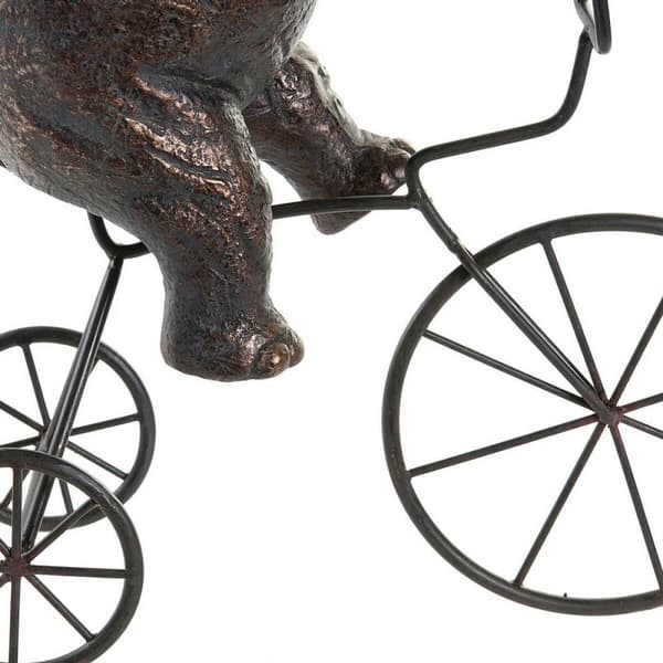 Prydnadsfigur DKD Home Decor Metall Harts Elefant (30 x 12 x 37 cm)