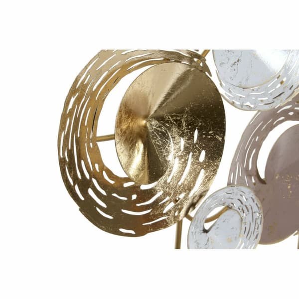 Prydnadsfigur DKD Home Decor 65,4 x 9 x 51 cm Abstrakt Blå Gyllene Brun Modern (2 antal)