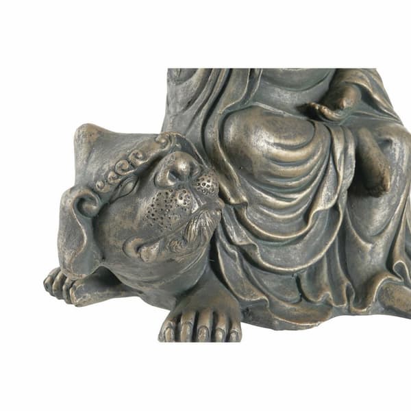 Prydnadsfigur DKD Home Decor 38 x 25 x 43 cm Svart Gyllene Buddha Mörkgrå Orientalisk Modern