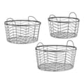 Miniatyrbild 1 av 4: Korgset Silvrig Metall 40 x 18 x 40 cm (3 pcs)