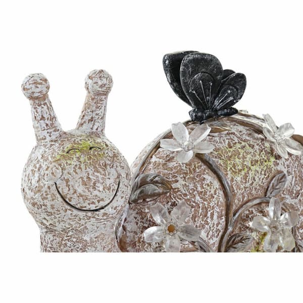 Prydnadsfigur DKD Home Decor Grön Rosa Naturell djur Shabby Chic 20,5 x 10 x 17 cm (3 Delar)