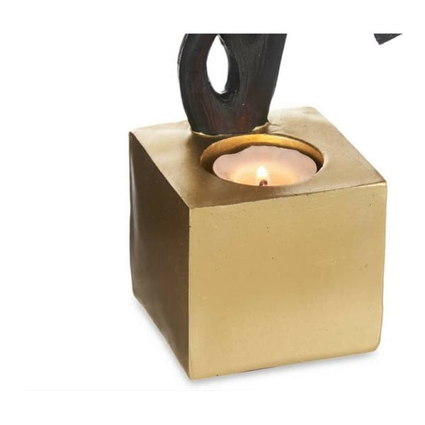 Prydnadsfigur Svart Virágok polyresin (7,7 x 36,3 x 16,5 cm)