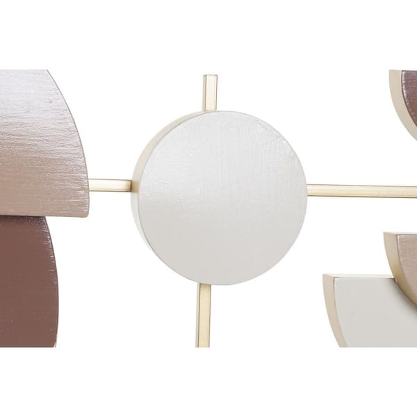 Väggdekoration DKD Home Decor Vit Vit/Rosa Gyllene Ljusrosa Modern Scandi 30 x 40 cm 110 x 6,4 x 49 cm