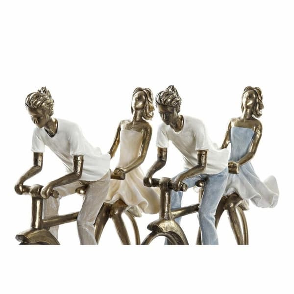 Prydnadsfigur DKD Home Decor 27 x 9,5 x 23 cm Koppar Par (2 antal)
