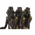 Miniatyrbild 2 av 3: Prydnadsfigur DKD Home Decor Apa Trehjuling Svart Gyllene Metall Harts Kolonial (40 x 9 x 31 cm)