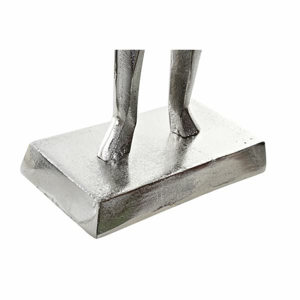 Koristehahmo DKD Home Decor 8424001856480 23 x 13 x 62 cm Hopeinen (2 osaa)