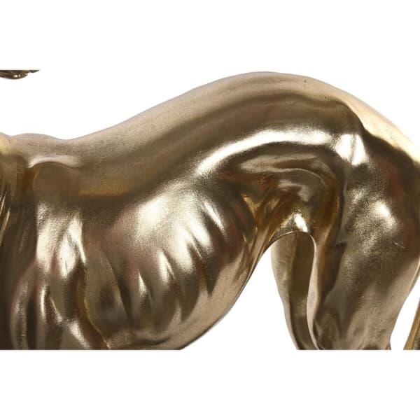 Prydnadsfigur DKD Home Decor 44,5 x 17 x 65,5 cm Svart Gyllene Hund