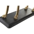 Miniatyrbild 2 av 3: Prydnadsfigur DKD Home Decor 44,5 x 17 x 65,5 cm Svart Gyllene Hund