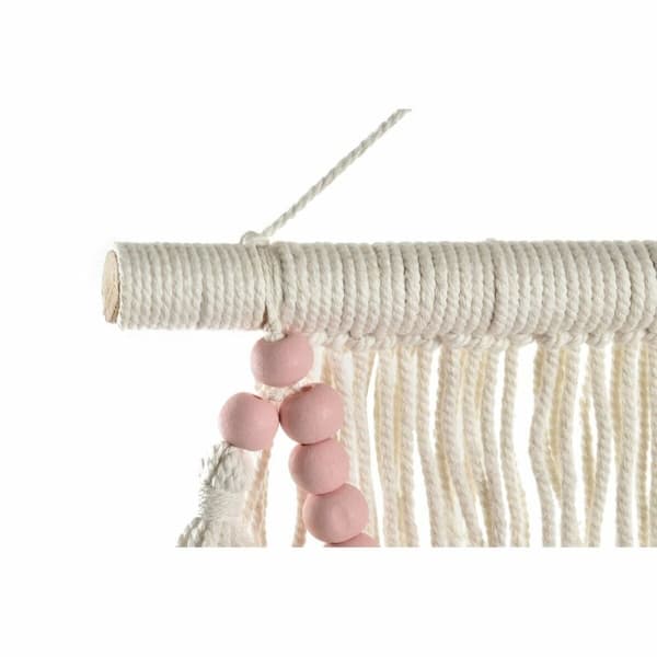 Väggdekoration DKD Home Decor 70 x 3 x 85 cm Blå Rosa Kräm (2 antal)