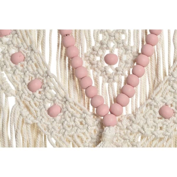 Väggdekoration DKD Home Decor 70 x 3 x 85 cm Blå Rosa Kräm (2 antal)