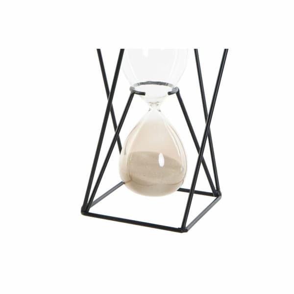 Timglas DKD Home Decor Svart Ambra Terrakota n 14 x 14 x 19 cm