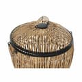 Miniatyrbild 2 av 3: Korgset DKD Home Decor Svart Naturell Metall Rattan 48 x 48 x 55 cm (2 antal)