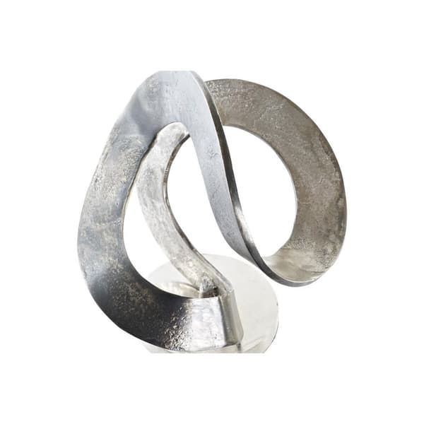 Prydnadsfigur DKD Home Decor 30 x 29 x 33 cm Abstrakt Silvrig Gyllene Modern (2 antal)