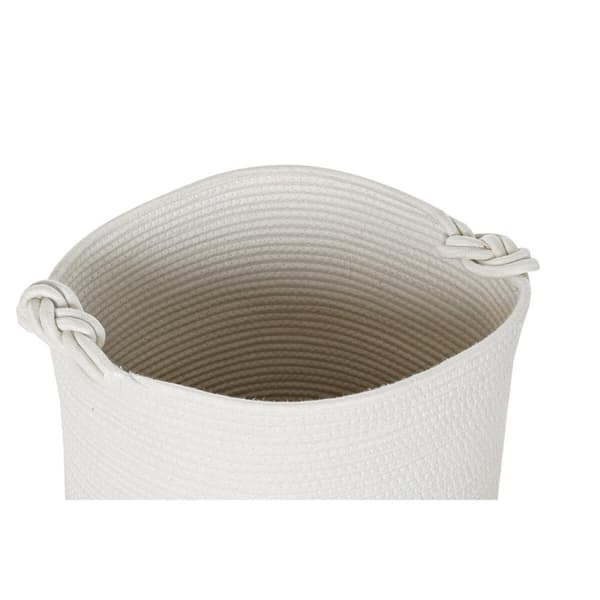 Korg - set DKD Home Decor Vit Bomull Jute (45 x 45 x 54 cm) (6 Delar)