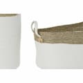 Miniatyrbild 4 av 4: Korg - set DKD Home Decor Vit Bomull Naturliga fibrer (41 x 41 x 52,5 cm) (7 Delar)