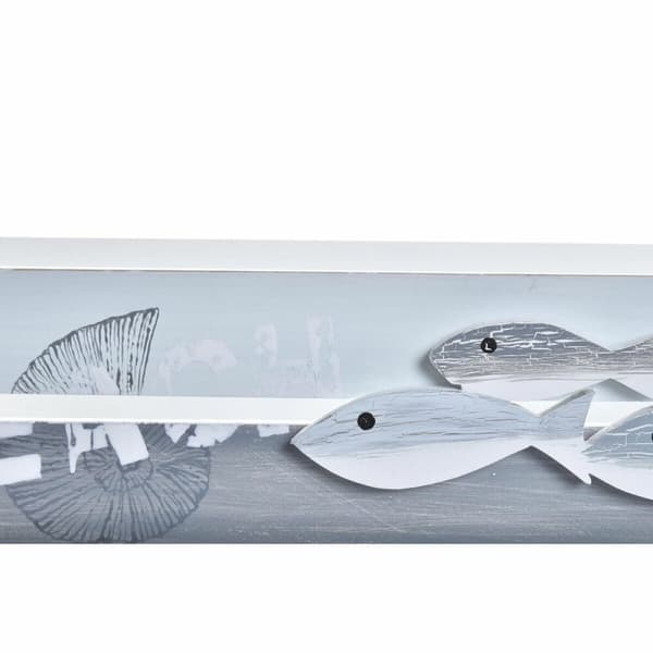 Uppsättning med Dekorativa Lådor DKD Home Decor Trä Spiraler Medelhavs 42 x 29 x 12 cm
