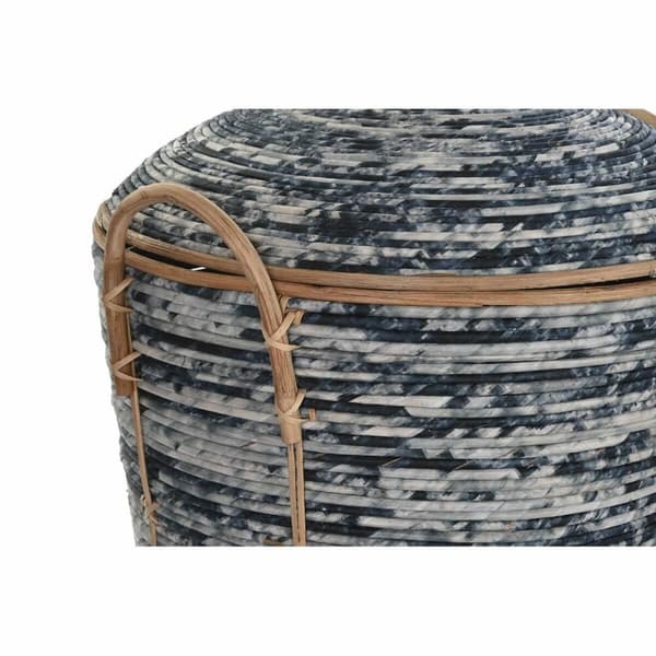 Korg - set DKD Home Decor Rattan Boho (51 x 51 x 65 cm)