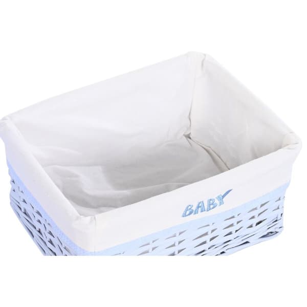 Korgset DKD Home Decor Blå Celeste vide Barn 44 x 34 x 56 cm (5 Delar)