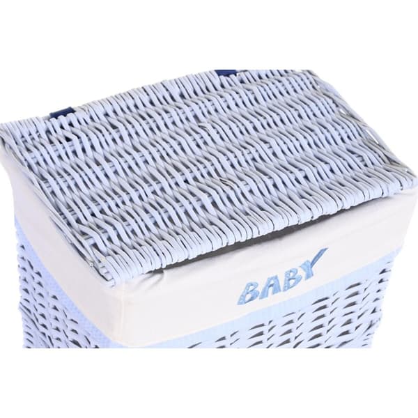 Korgset DKD Home Decor Blå Celeste vide Barn 44 x 34 x 56 cm (5 Delar)