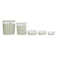 Miniatyrbild 3 av 4: Korgset DKD Home Decor Grön vide 51 x 37 x 56 cm (5 Delar)