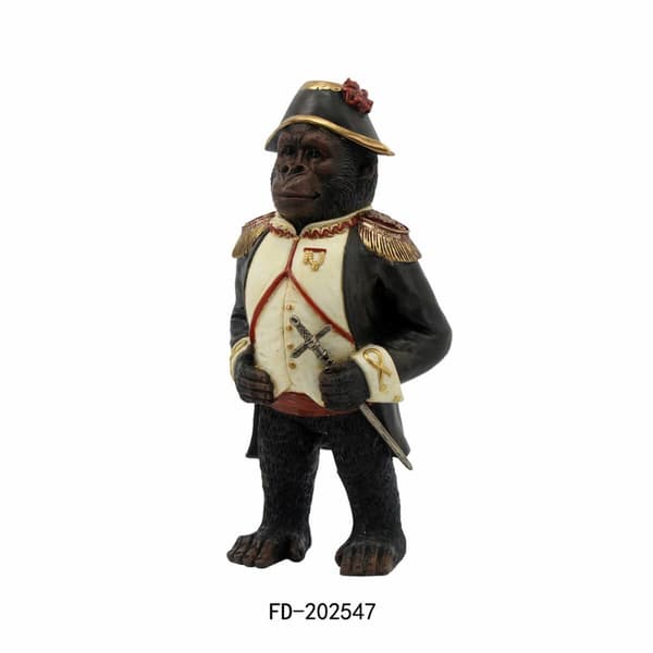 Prydnadsfigur DKD Home Decor 16,5 x 12 x 32 cm Gorilla