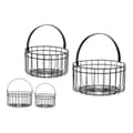 Pikkukuva 2 / 2: Kori Musta Metalli 25 x 27 x 25 cm (2 pcs)