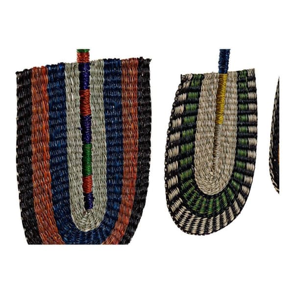 Seinäkoriste DKD Home Decor Monivärinen Itämainen 46 x 1 x 26 cm (4 Kappaletta)