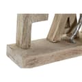 Miniatyrbild 3 av 3: Prydnadsfigur DKD Home Decor Brun Aluminium Mangoträ (55 x 7,5 x 21 cm)