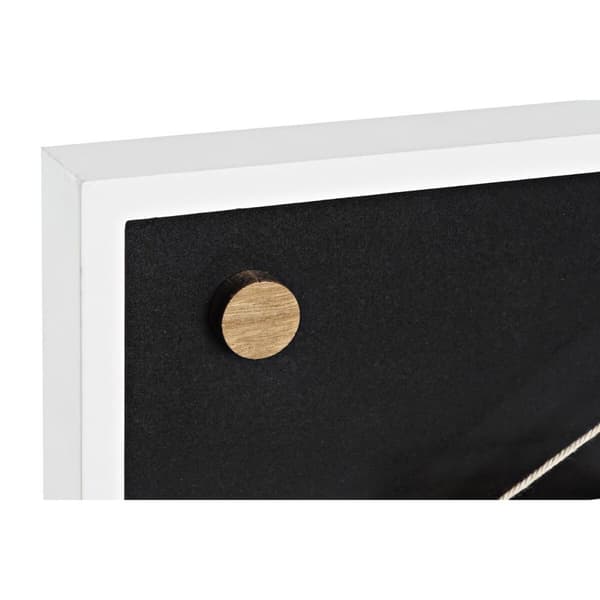Koristehahmo DKD Home Decor Valkoinen Ruskea Barco 40 x 3,5 x 20 cm