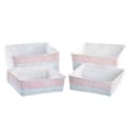Pikkukuva 3 / 4: Korisetti DKD Home Decor Polyesteri 8,5 cm 26 x 26 x 9 cm Luonnonkuitu Boho Välimeren (4 Kappaletta)