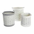 Pikkukuva 1 / 4: Korisetti DKD Home Decor Harmaa Puuvilla (3 Kappaletta) (35 x 35 x 40 cm)