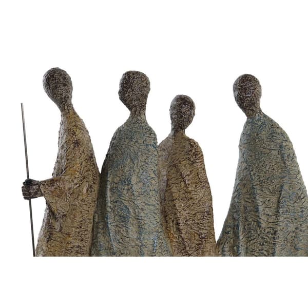 Koristehahmo DKD Home Decor Afrikkalainen nainen Hartsi Monivärinen (33,5 x 14,5 x 41 cm)