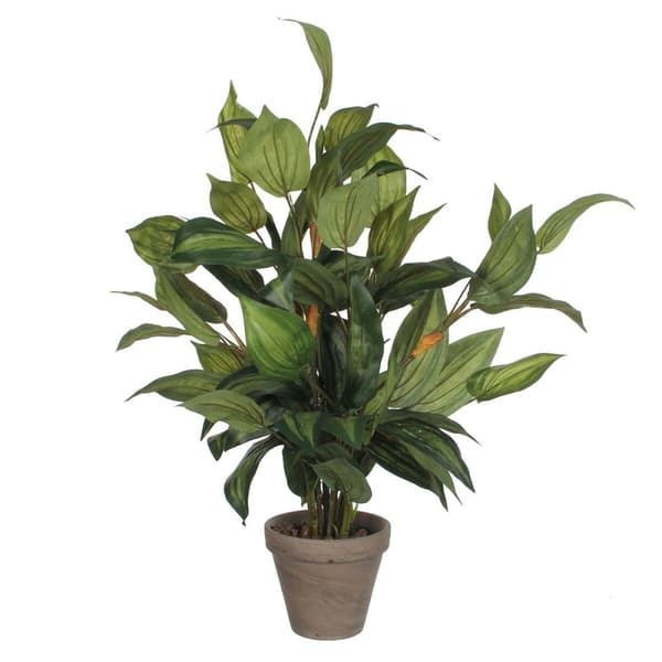 Koristekasvi Mica Decorations Hosta Vihreä PVC (15,5 x 65 cm)