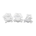 Pikkukuva 1 / 2: Koristehahmo DKD Home Decor 18,5 x 13 x 17,8 cm Valkoinen Sammakko (3 osaa)