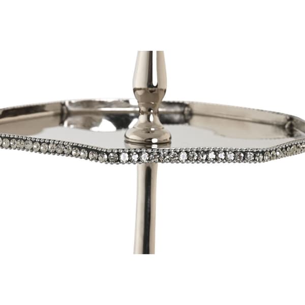 Bordsdekoration DKD Home Decor Silvrig Aluminium (28 x 28 x 47 cm)