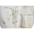 Miniatyrbild 3 av 3: Prydnadsfigur DKD Home Decor 23 x 10 x 30 cm Ansikte Gyllene Aluminium Vit