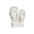 Miniatyrbild 1 av 3: Prydnadsfigur DKD Home Decor 23 x 10 x 30 cm Ansikte Gyllene Aluminium Vit