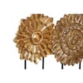 Miniatyrbild 3 av 3: Prydnadsfigur DKD Home Decor 25 x 8 x 34 cm Svart Gyllene Modern Cirklar (2 antal)