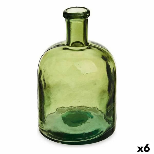 Flaska 2385-G Grön bredd 2,25 L 15 x 23,5 x 15 cm Dekoration (6 antal)