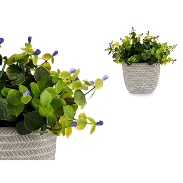 Dekorativ växt Ibergarden QY-H022 Plast Virágok 21 x 20,6 x 21 cm (8 antal)