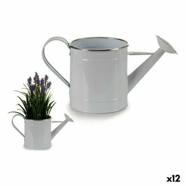 Koristeellinen kastelukannu Ibergarden I60472-D Valkoinen Hopeinen 2 L 15,7 x 18 x 35,5 cm Metalli (12 osaa)