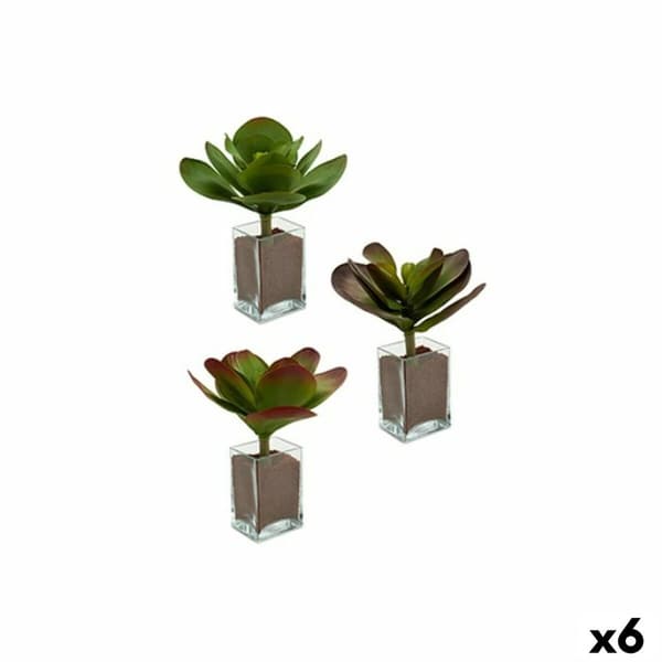 Dekorativ växt Ibergarden YD0001 Plast Blad Stor 27 x 29 x 27 cm Dvobarvna (6 antal)