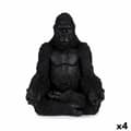 Miniatyrbild 1 av 2: Prydnadsfigur Gorilla Yoga Svart 19 x 26,5 x 22 cm (4 antal)