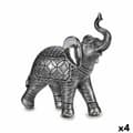 Miniatyrbild 1 av 3: Prydnadsfigur Elefant Silvrig 27,5 x 27 x 11 cm (4 antal)