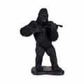 Miniatyrbild 2 av 2: Prydnadsfigur Gorilla Violin Svart 17 x 41 x 30 cm (3 antal)