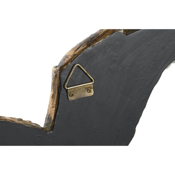 Koristehahmo DKD Home Decor Kullattu Lintu 35,5 x 26 x 2 cm