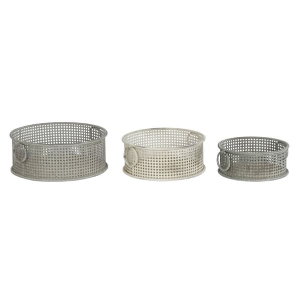 Korisetti DKD Home Decor 43 x 42 x 17 cm Metalli Alumiini Vintage